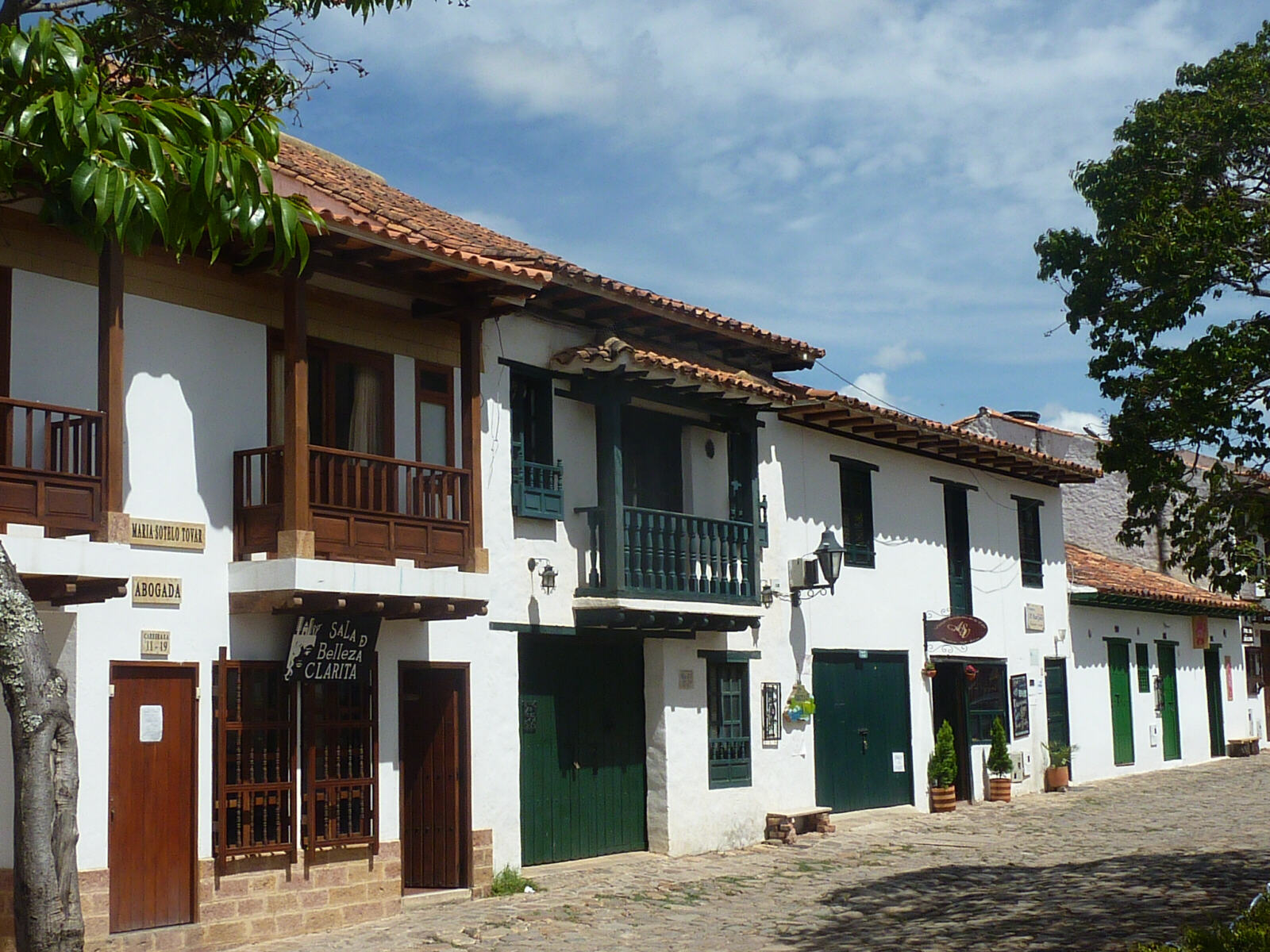 Houses in Parque Narino, Villa de Leyva, Colombia