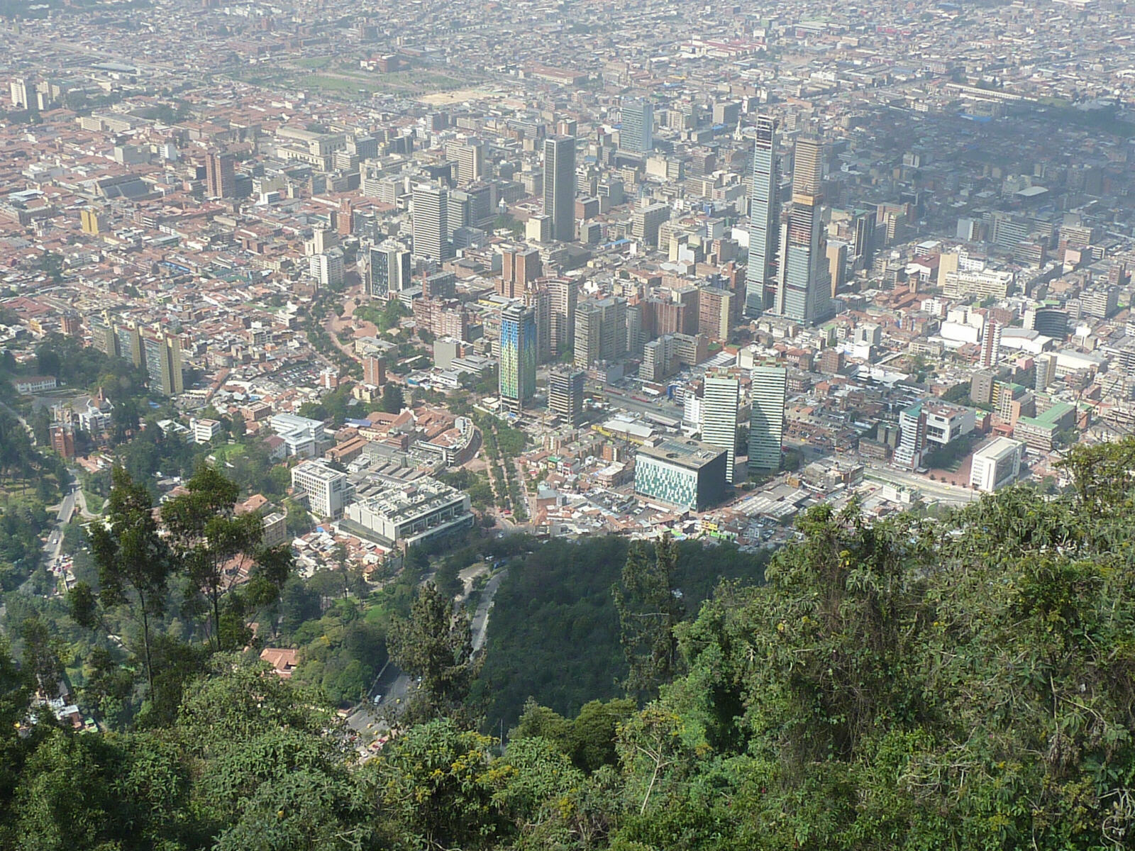 View of Bogota from Montserrate, Colombia