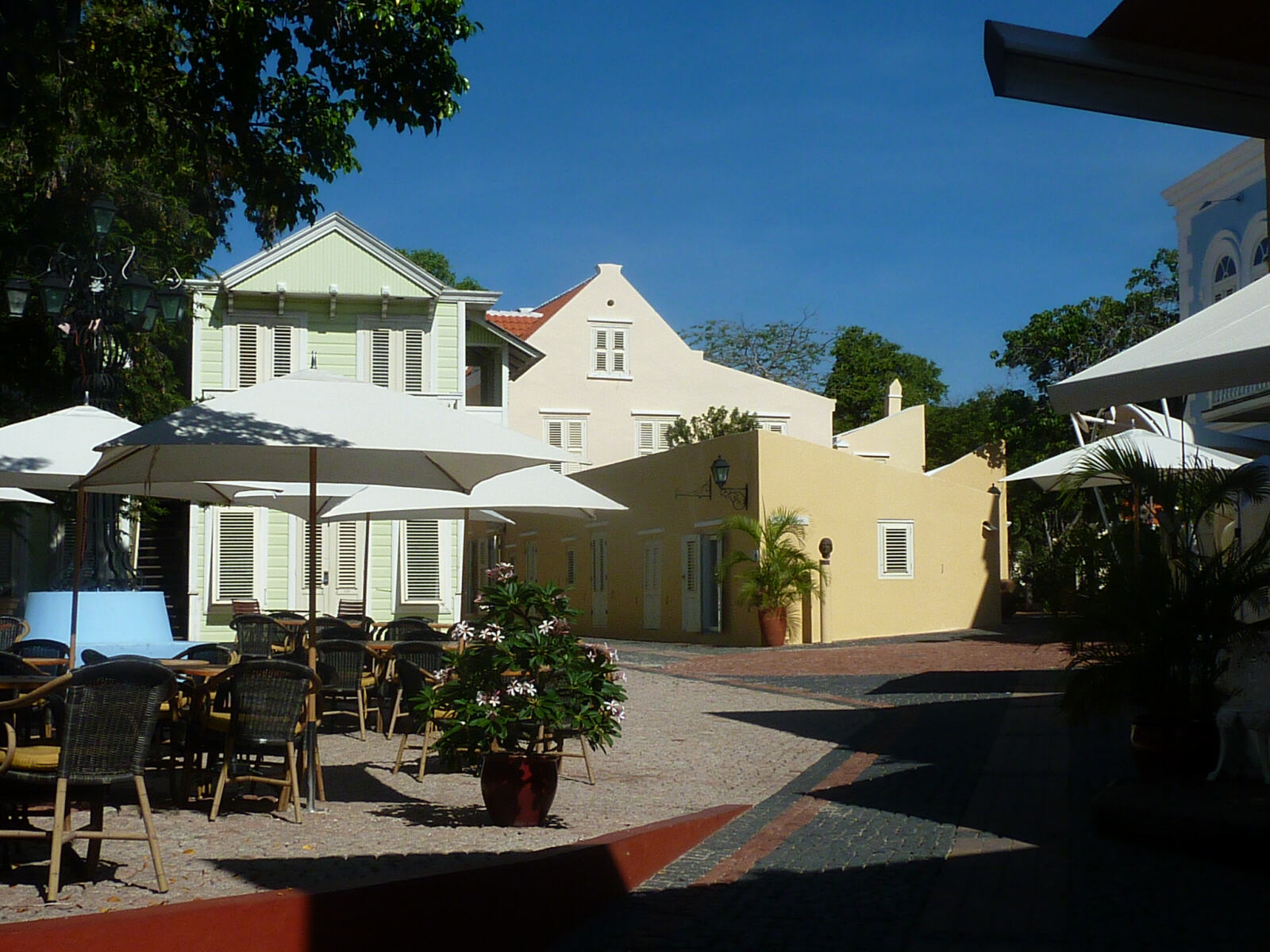 The village square in Kura Hulanda hotel, Curacao