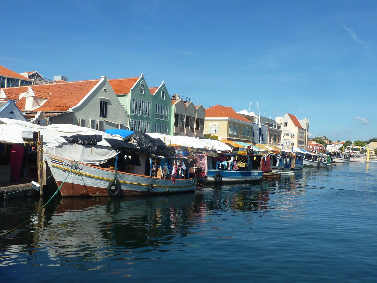 The Venezuelan floating market in Willemstad, Curacao