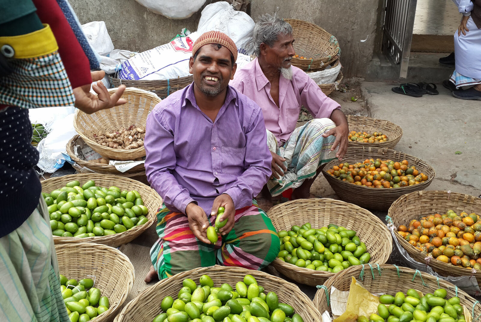 Vegetable market at Sadar Ghat, Dhaka, Bangladesh