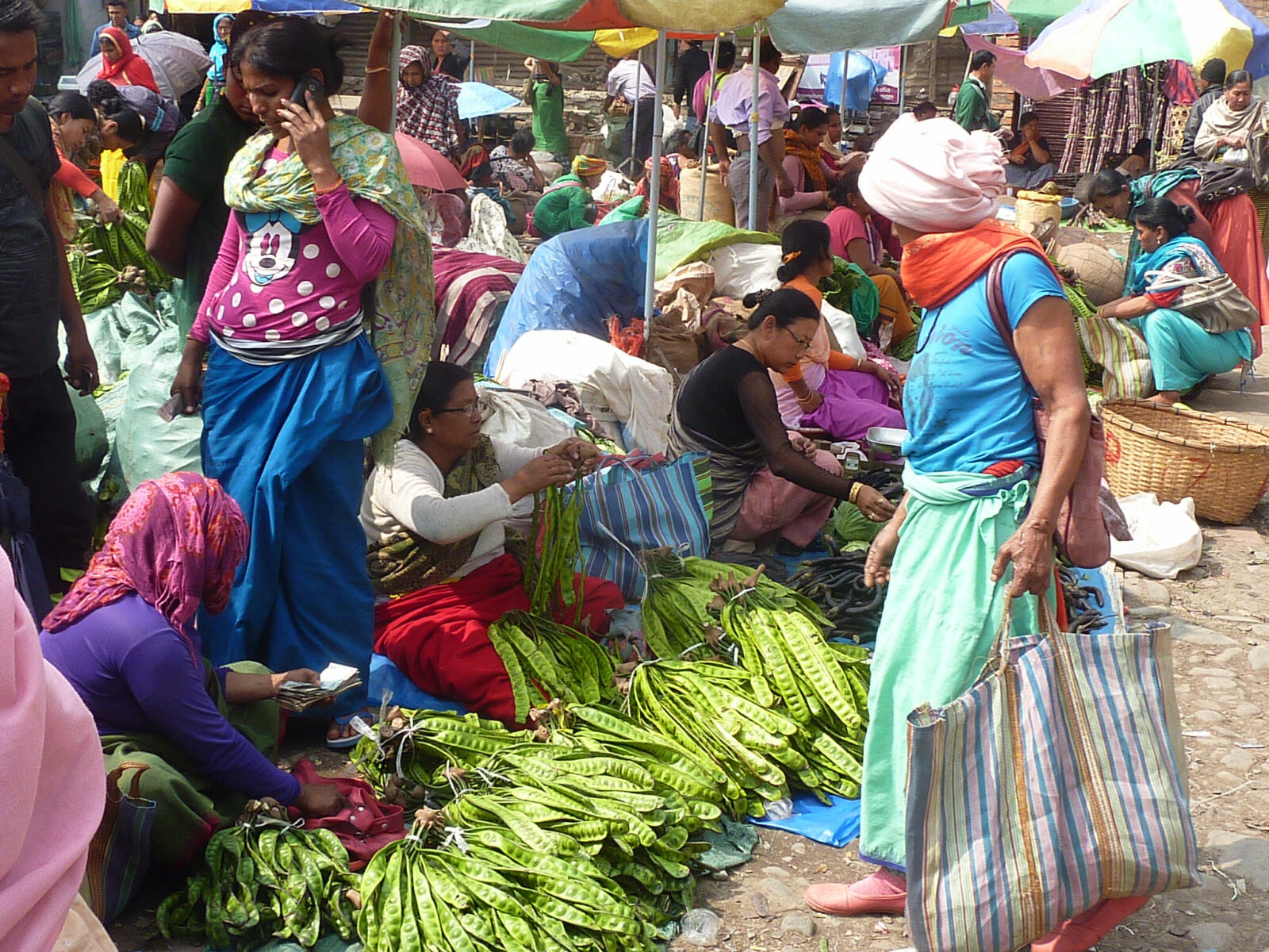 Ima market (Women's market) in Imphal, Manipur state