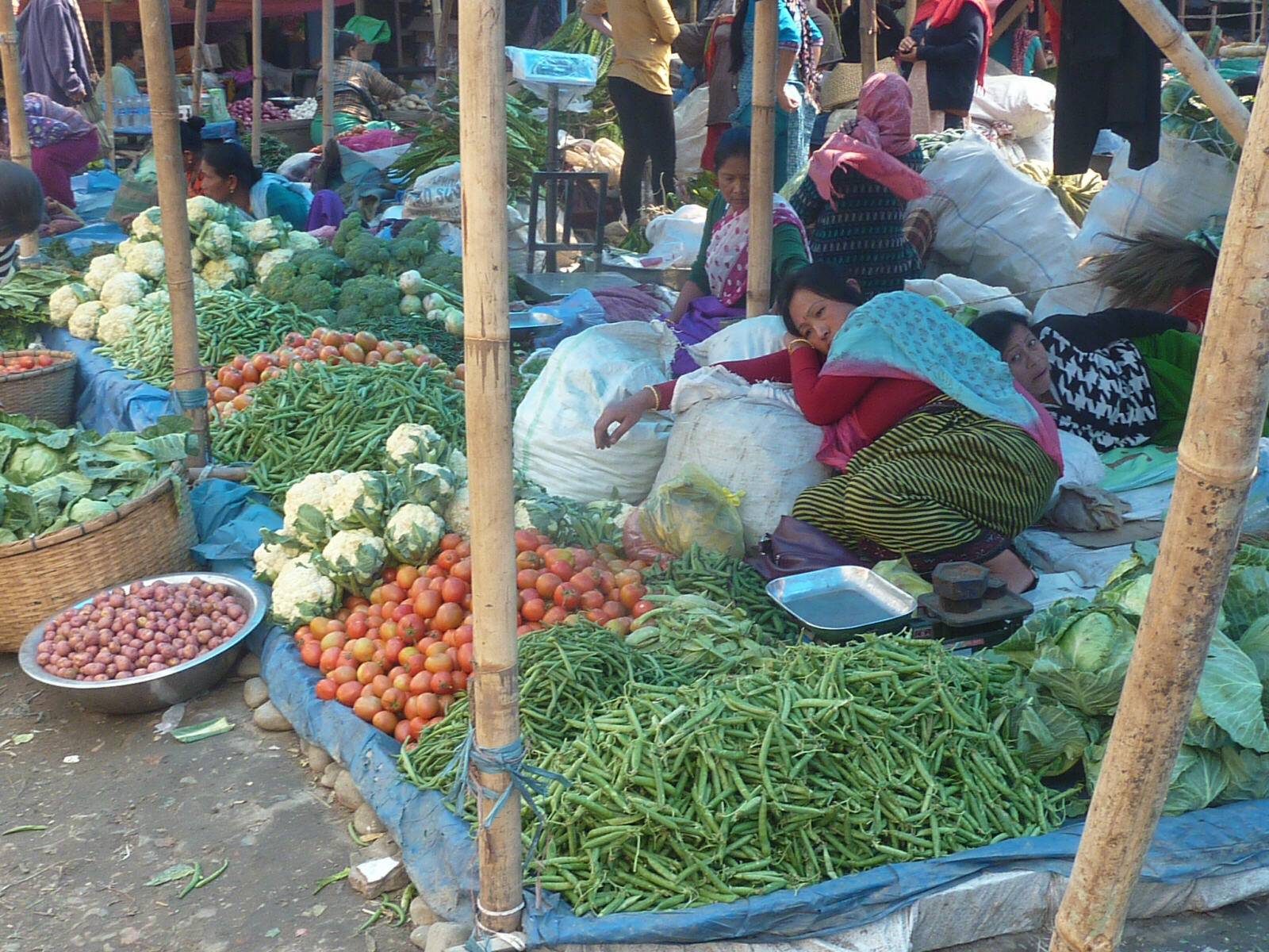 Ima market (Women's market) in Imphal, Manipur state