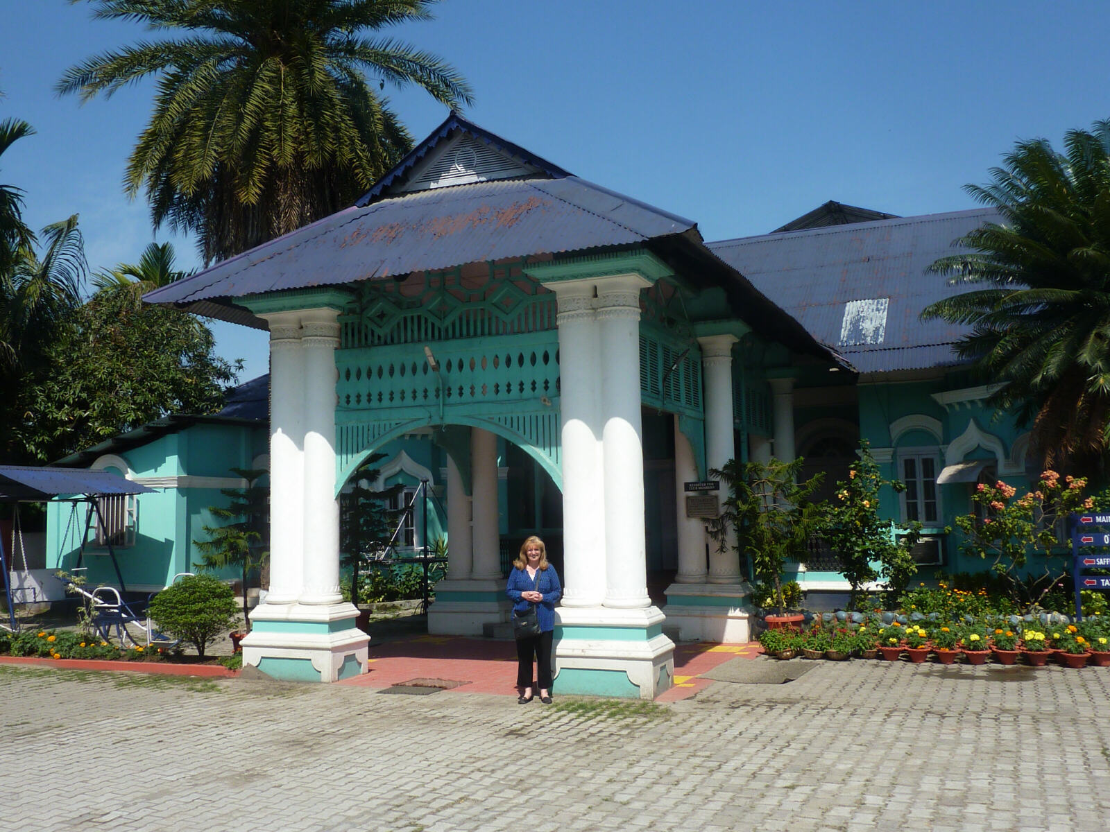 The Club House hotel in Dibrugharh, Assam, India