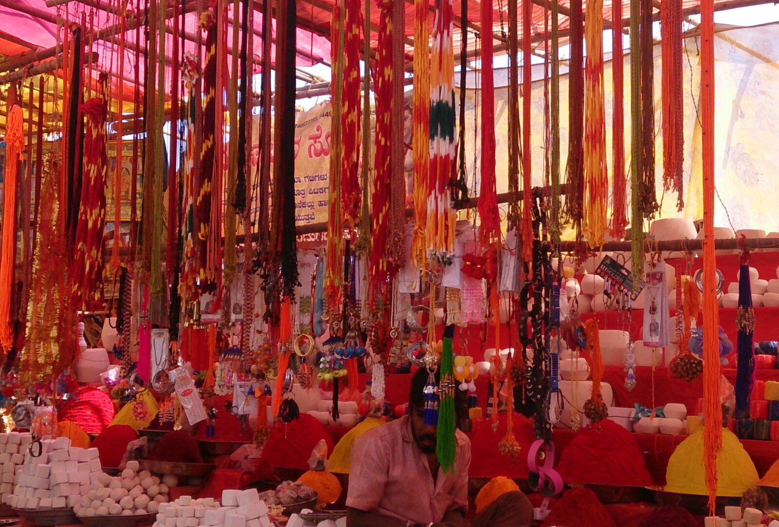 Banashankari market near Hampi, Karnataka state, India