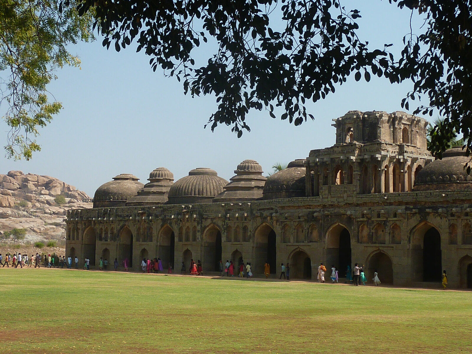 The elephant stables in the Royal Centre in Hampi, India