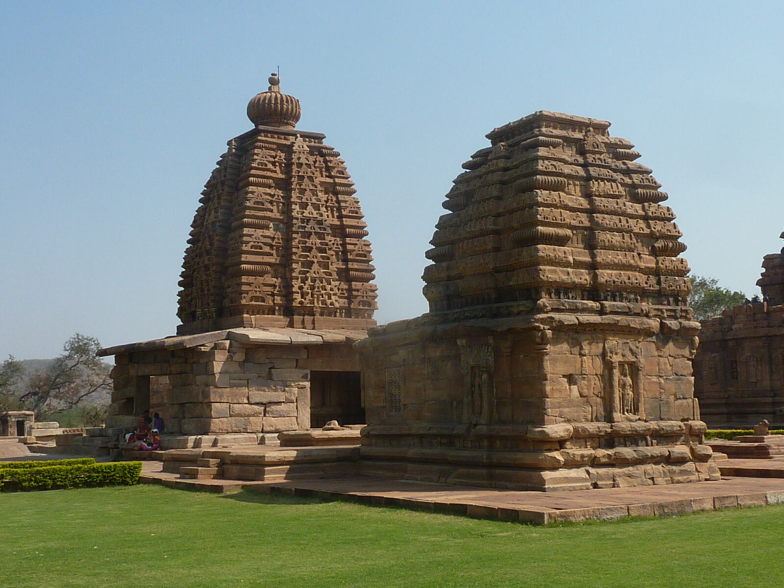 Stone-built temple in Pattadakal, Karnataka, India