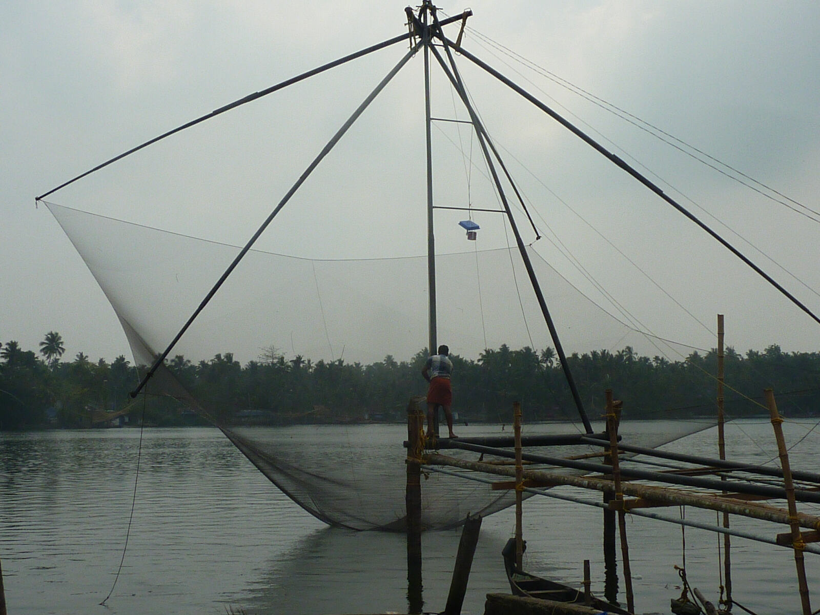 Fishing net in Kodungallore, formerly Cranganore, Kerala