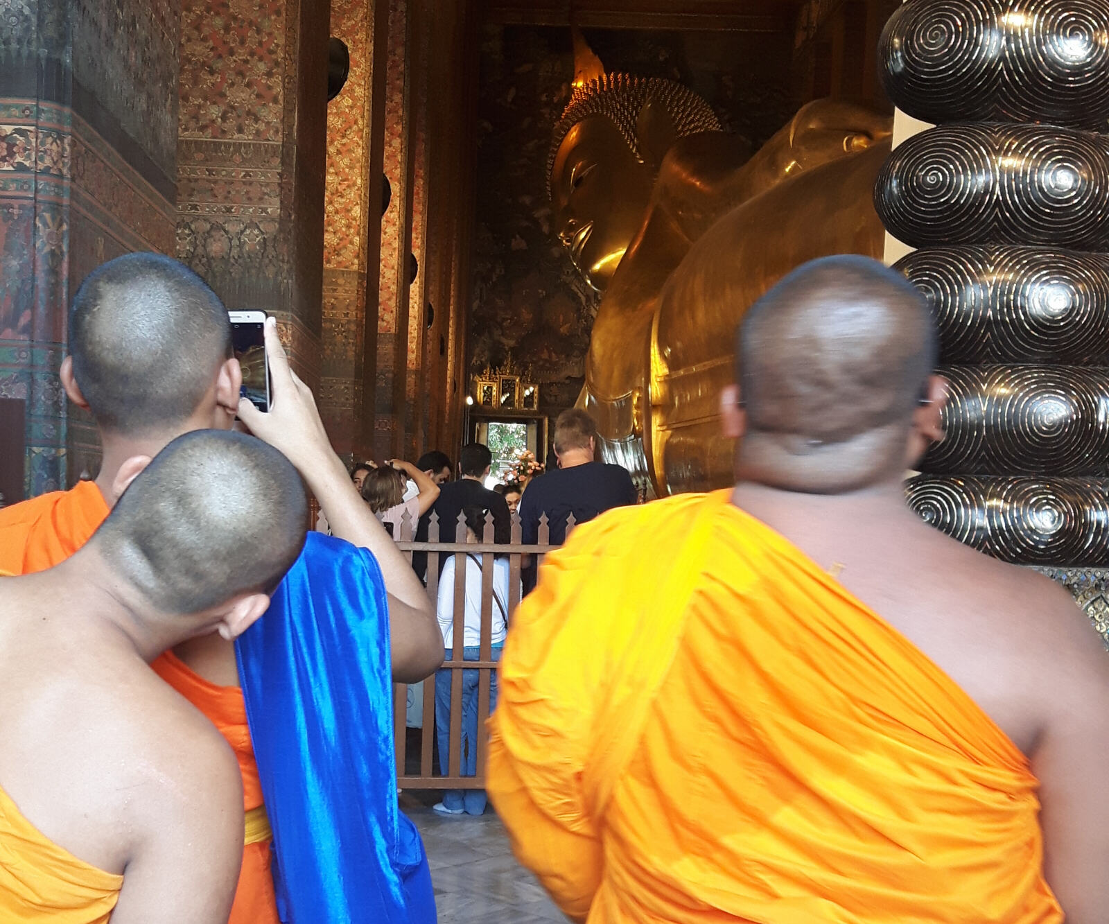 Monks in Wat Pho, Bangkok