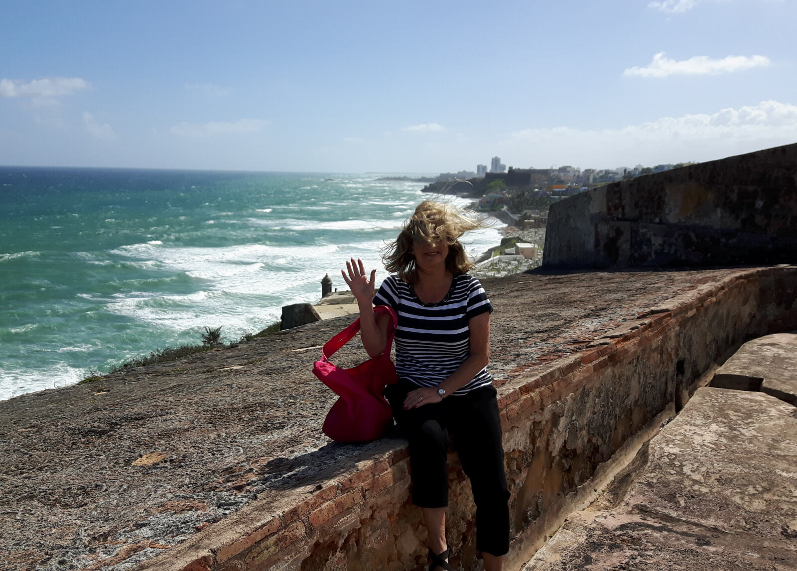 A windy day at San Cristobal fort, San Juan, Puerto Rico