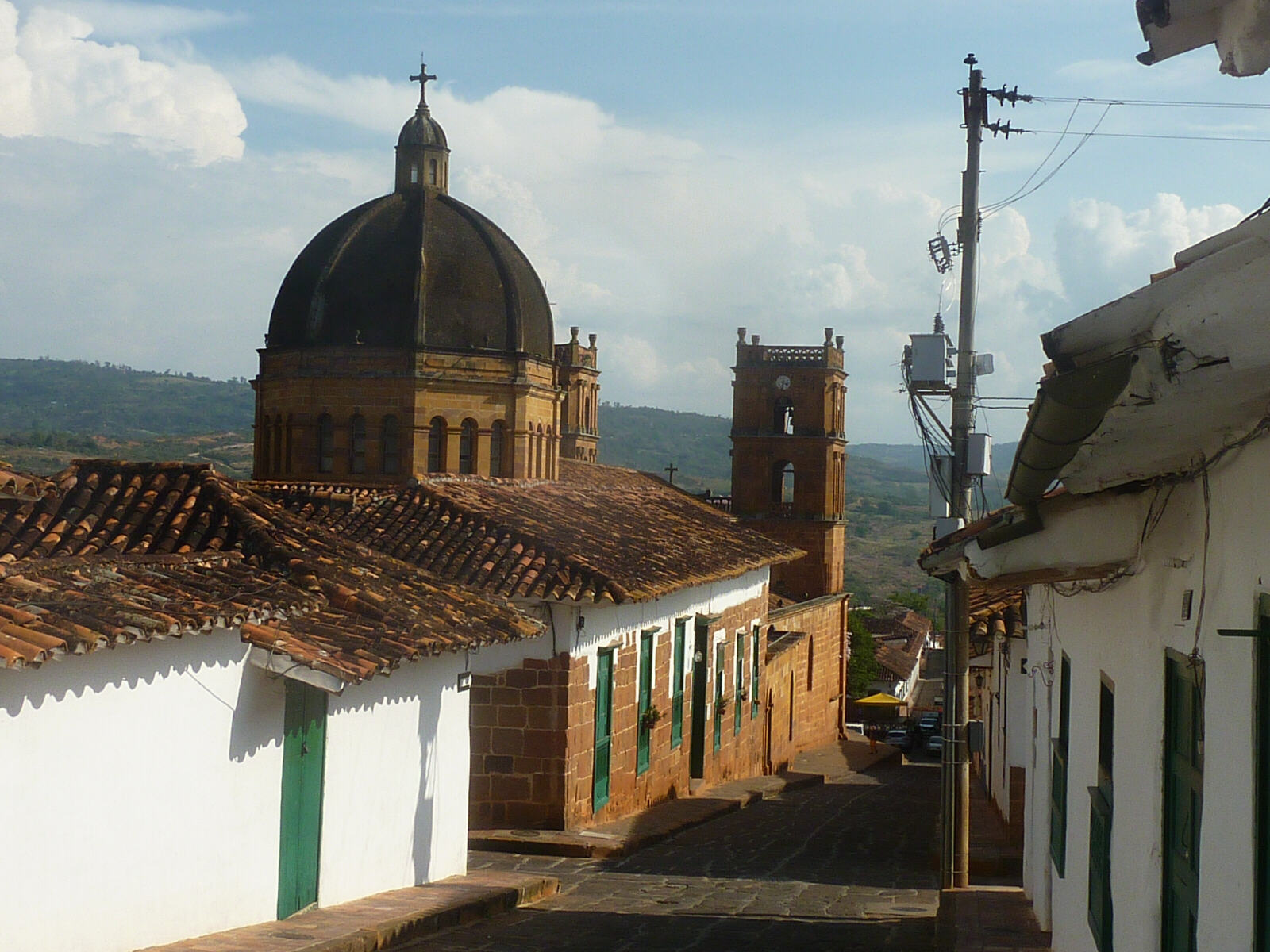The cathedral in Barichara, Colombia