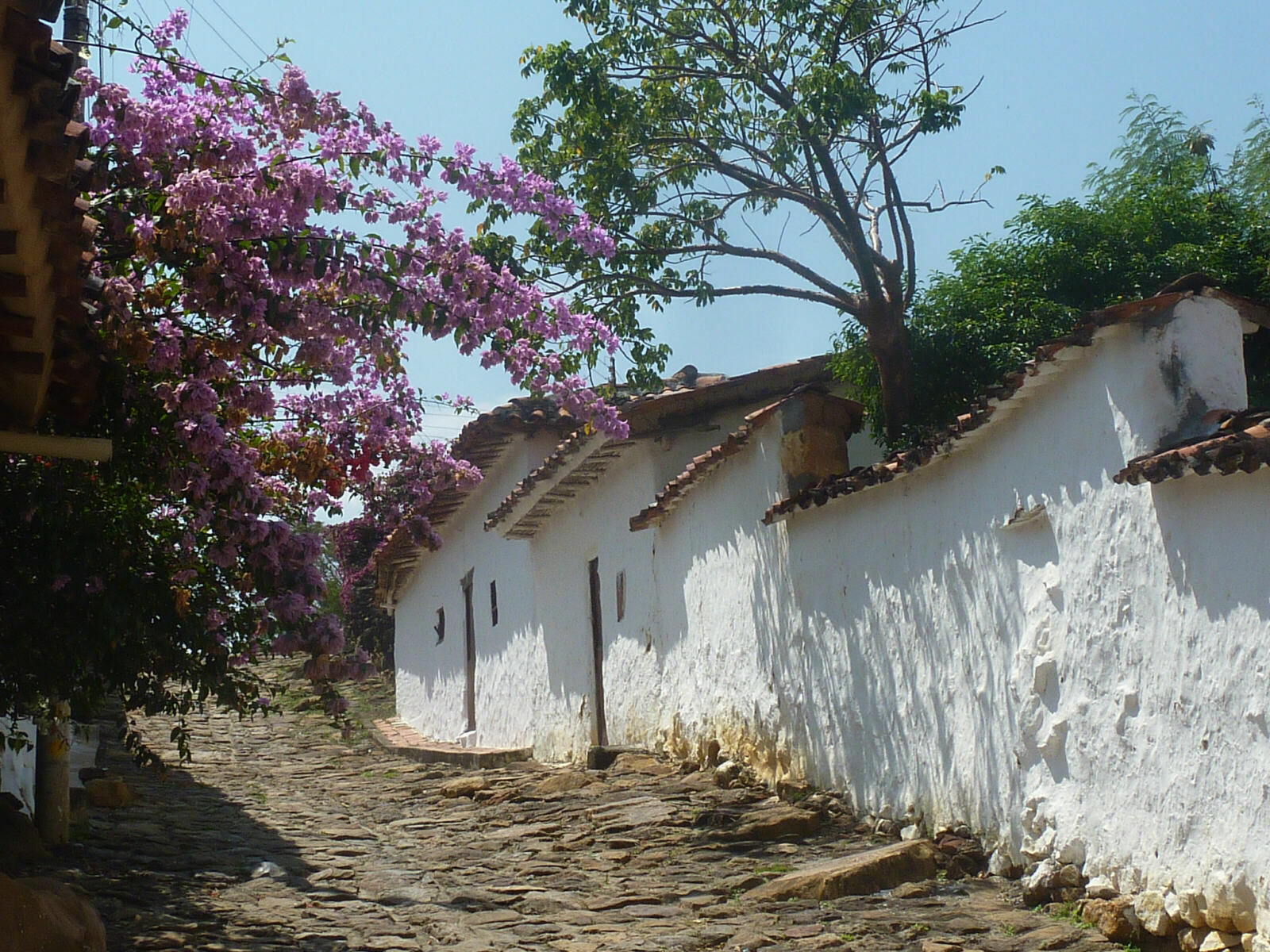 A street in Guane near Barichara, Colombia