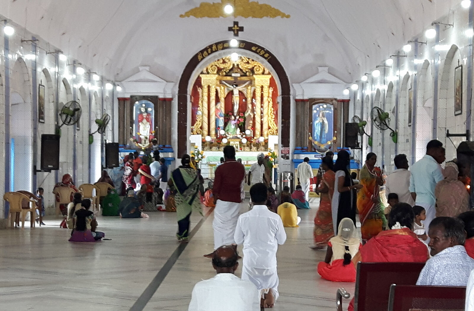 Holy Cross church at Manapad, Tamil Nadu, India