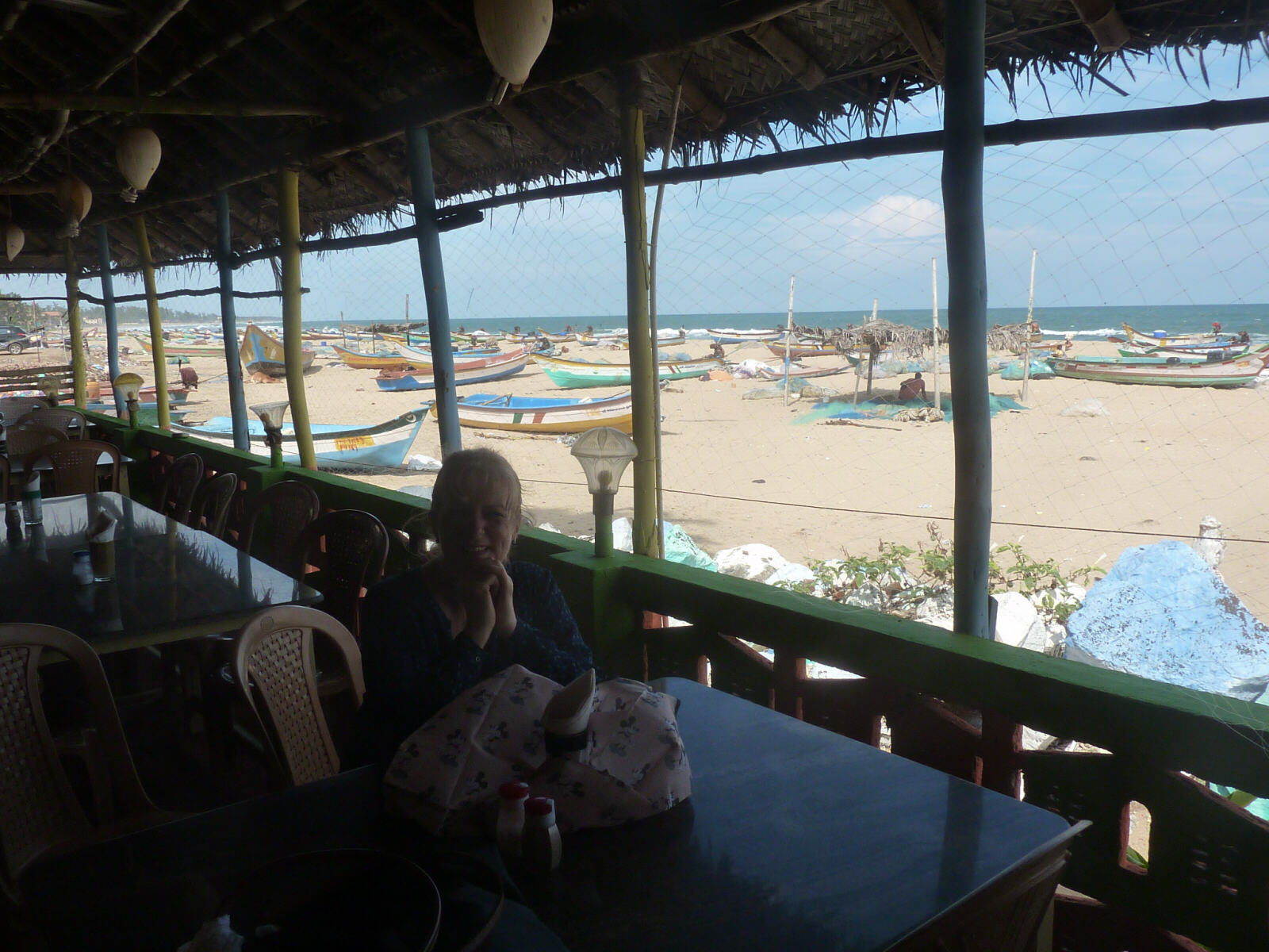 Seashore Garden restaurant on Mamallapuram beach