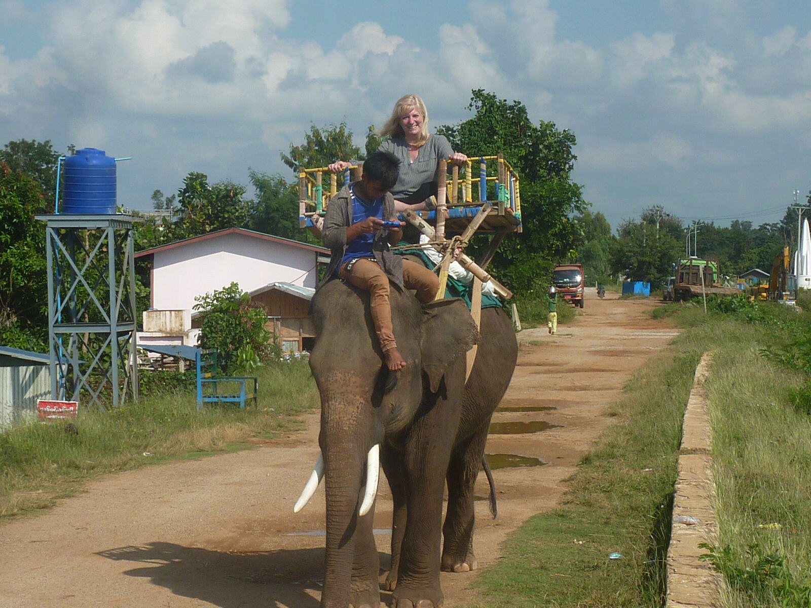 Elephant ride near Loikaw, Burma