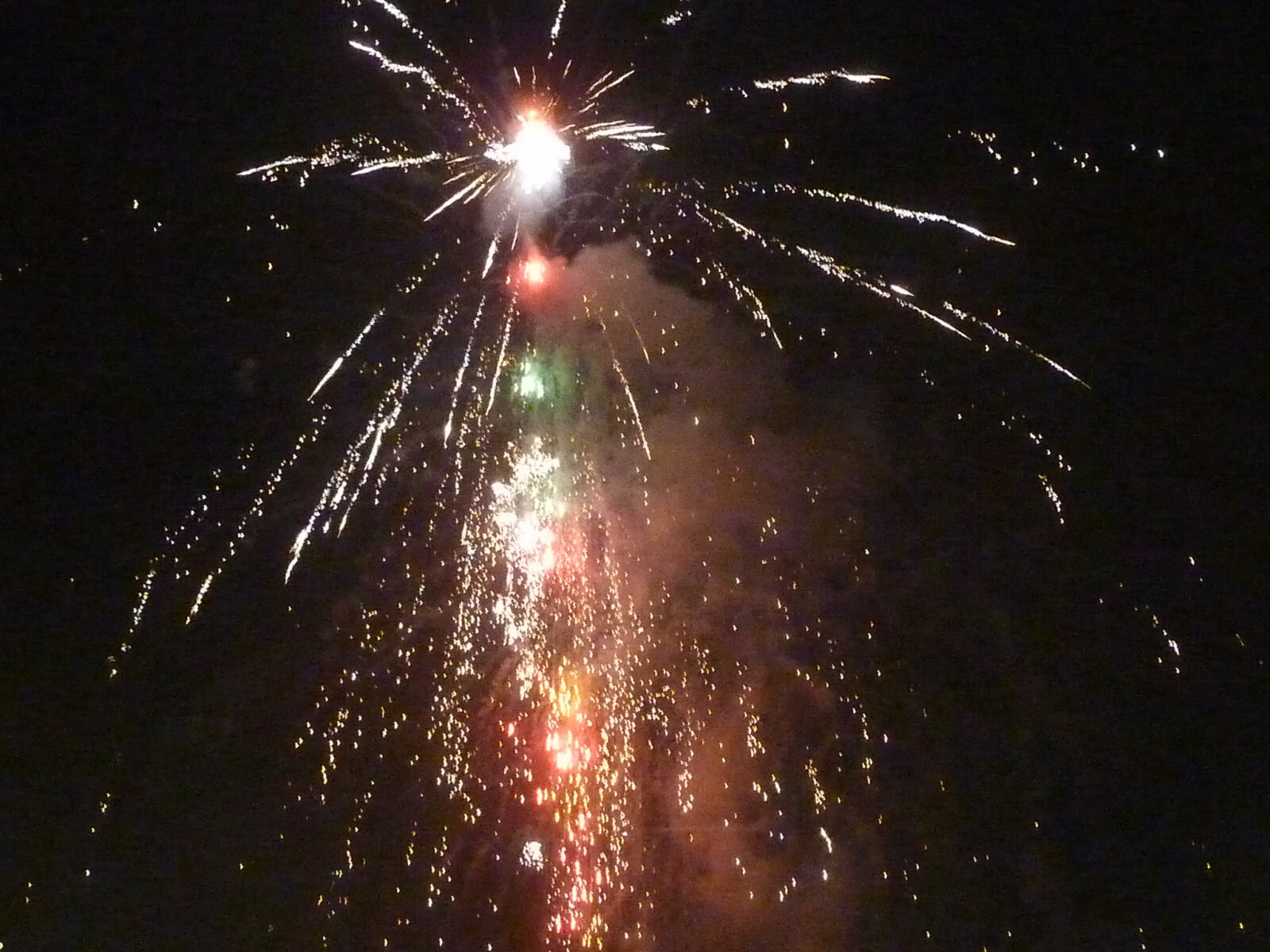 Fireworks at the Taunggyi balloon festival, Shan States, Burma