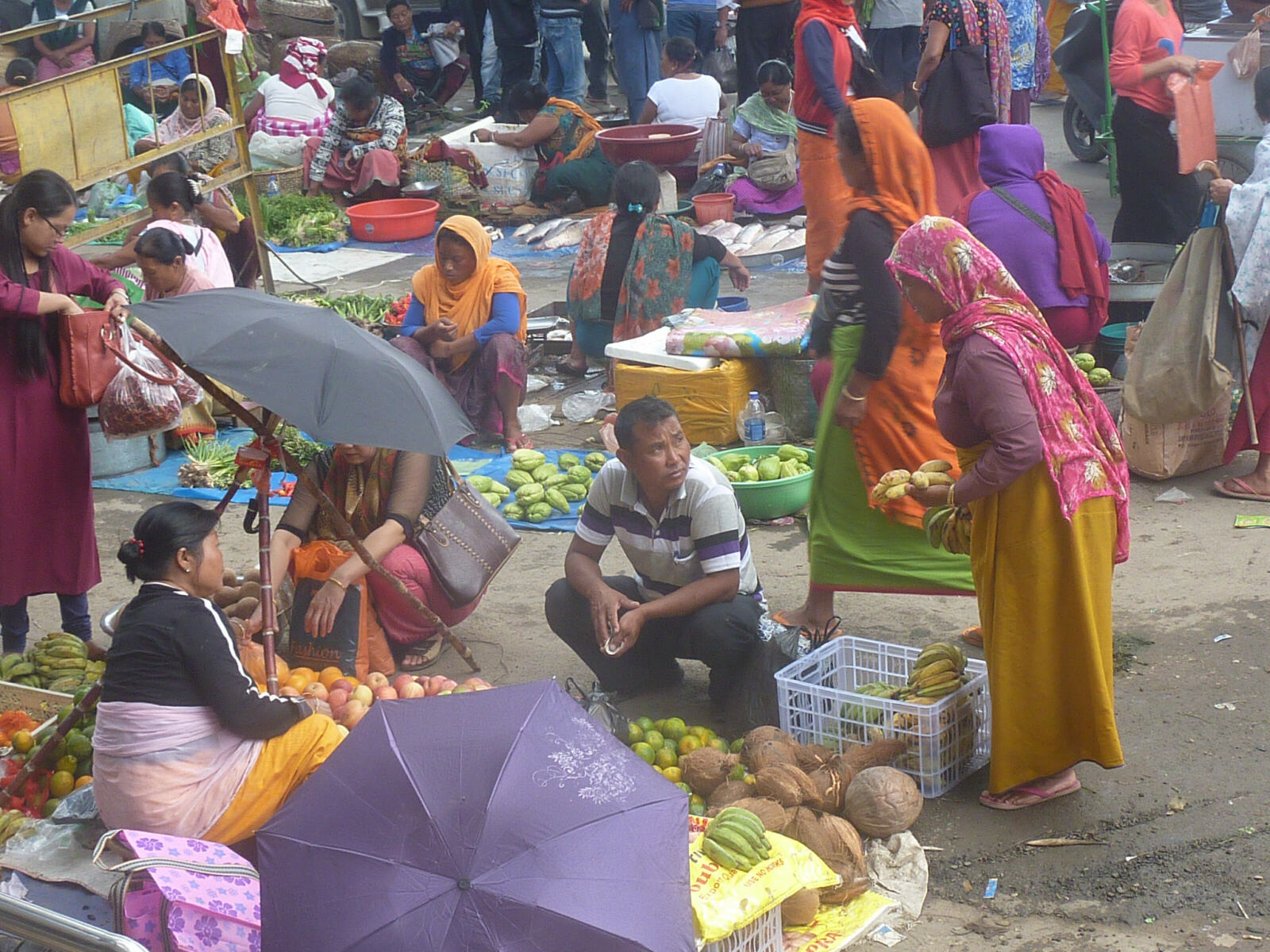 The Ladies market in Imphal, Manipur state
