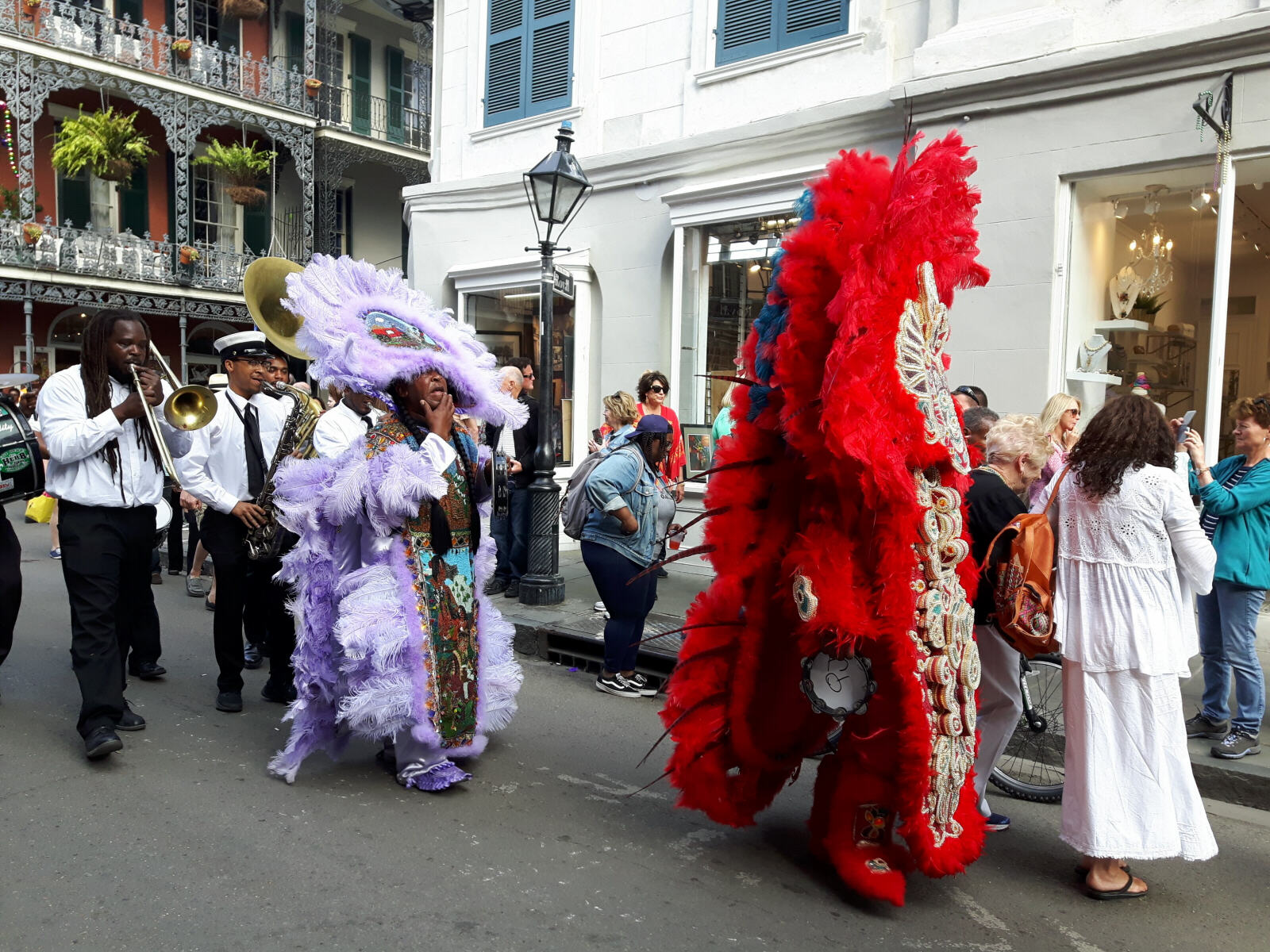 A procession in Bourbon Street, New Orleans