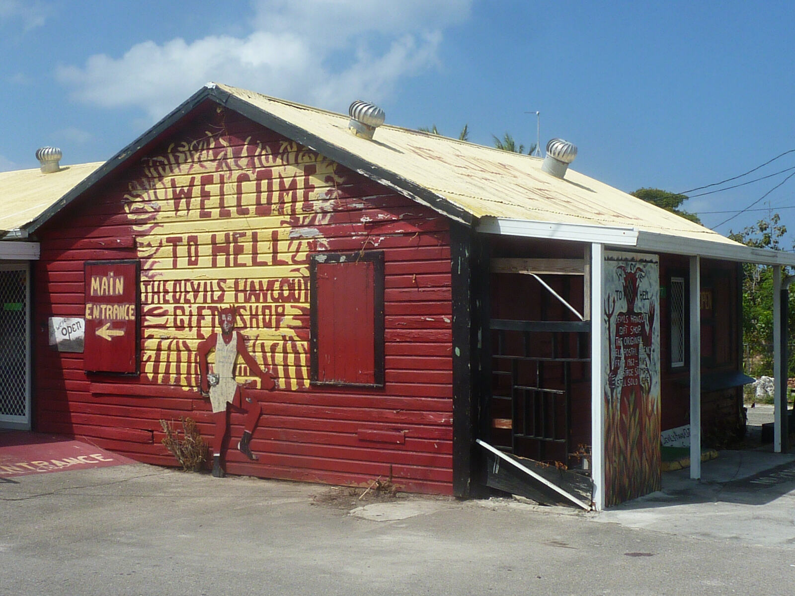 The gift shop at Hell, Grand Cayman