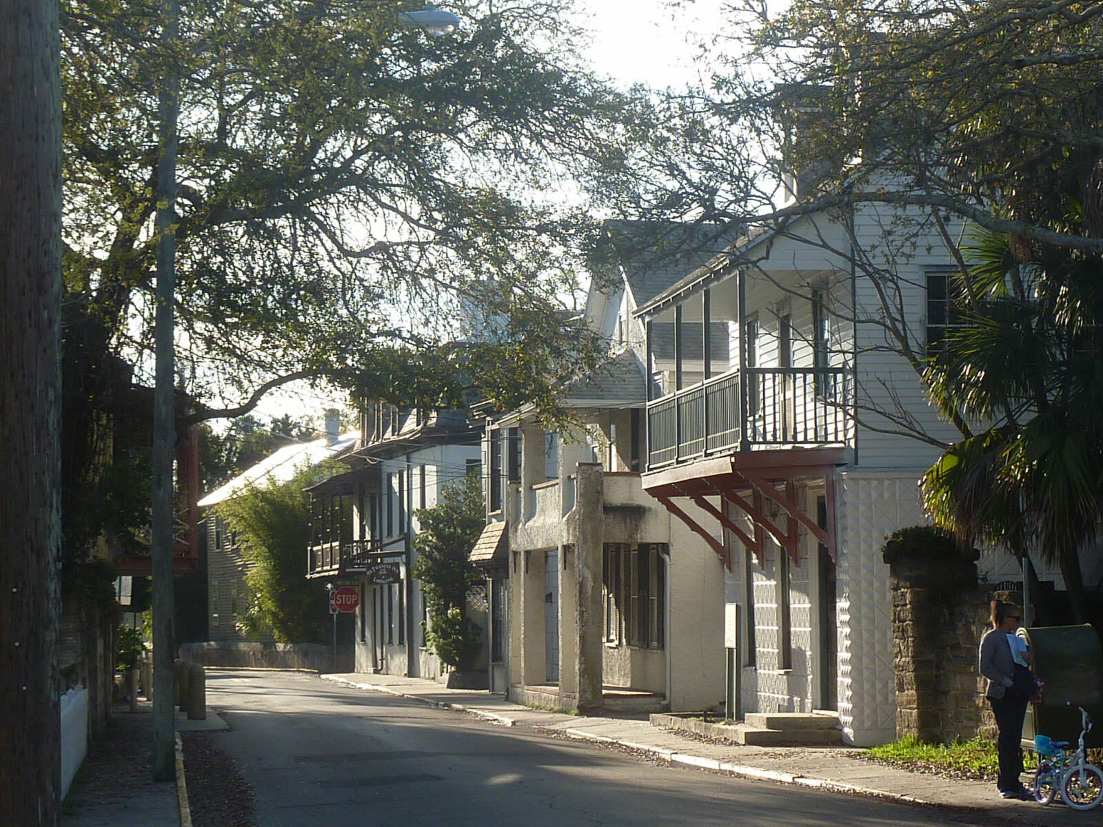 St Francis Street in Saint Augustine, Florida