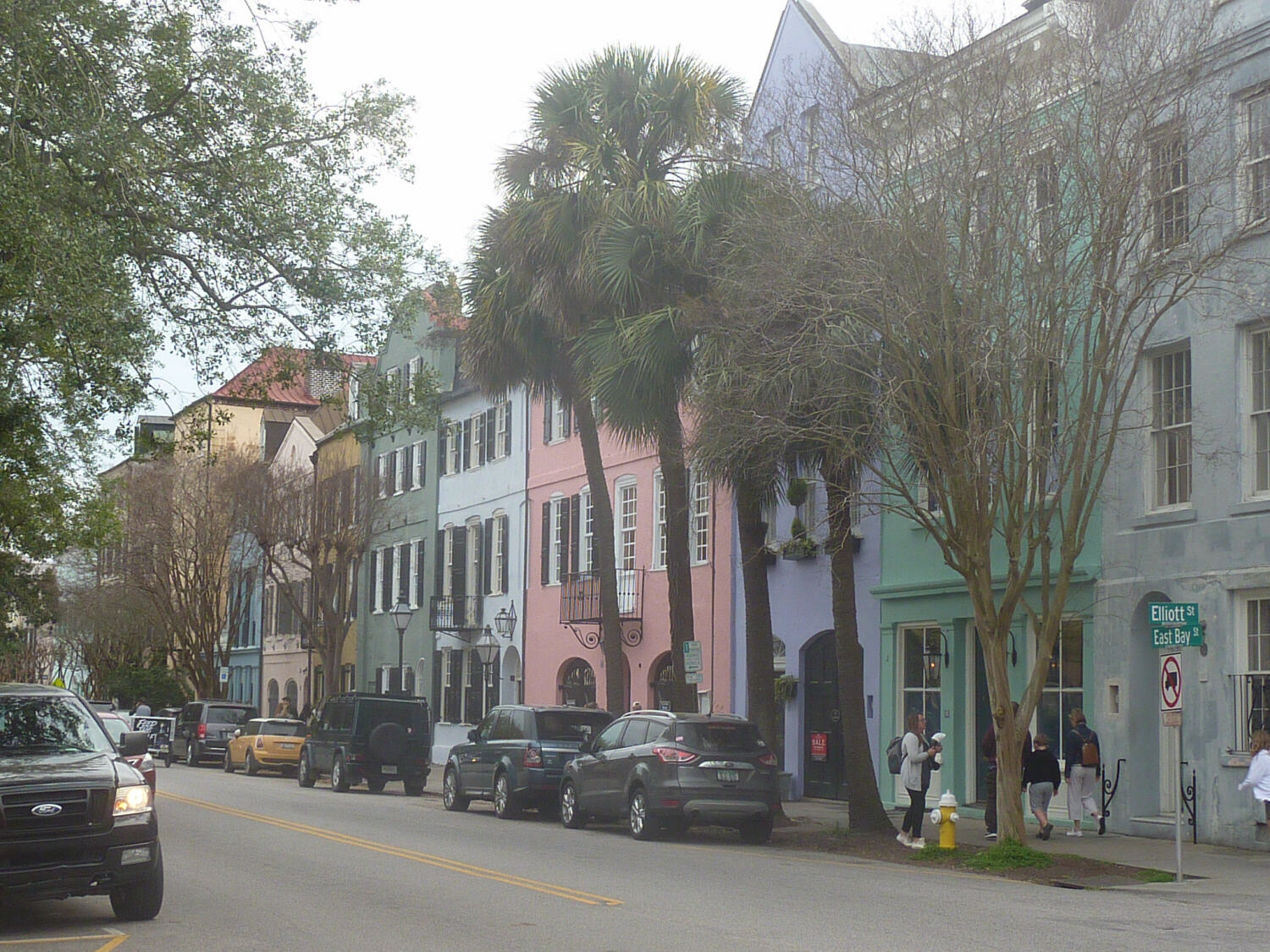 Rainbow Row in Charleston, South Carolina