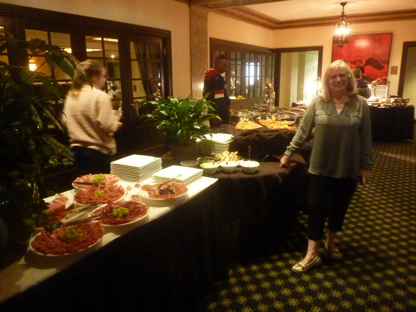 The Sunday lunch buffet at the Peabody hotel, Memphis