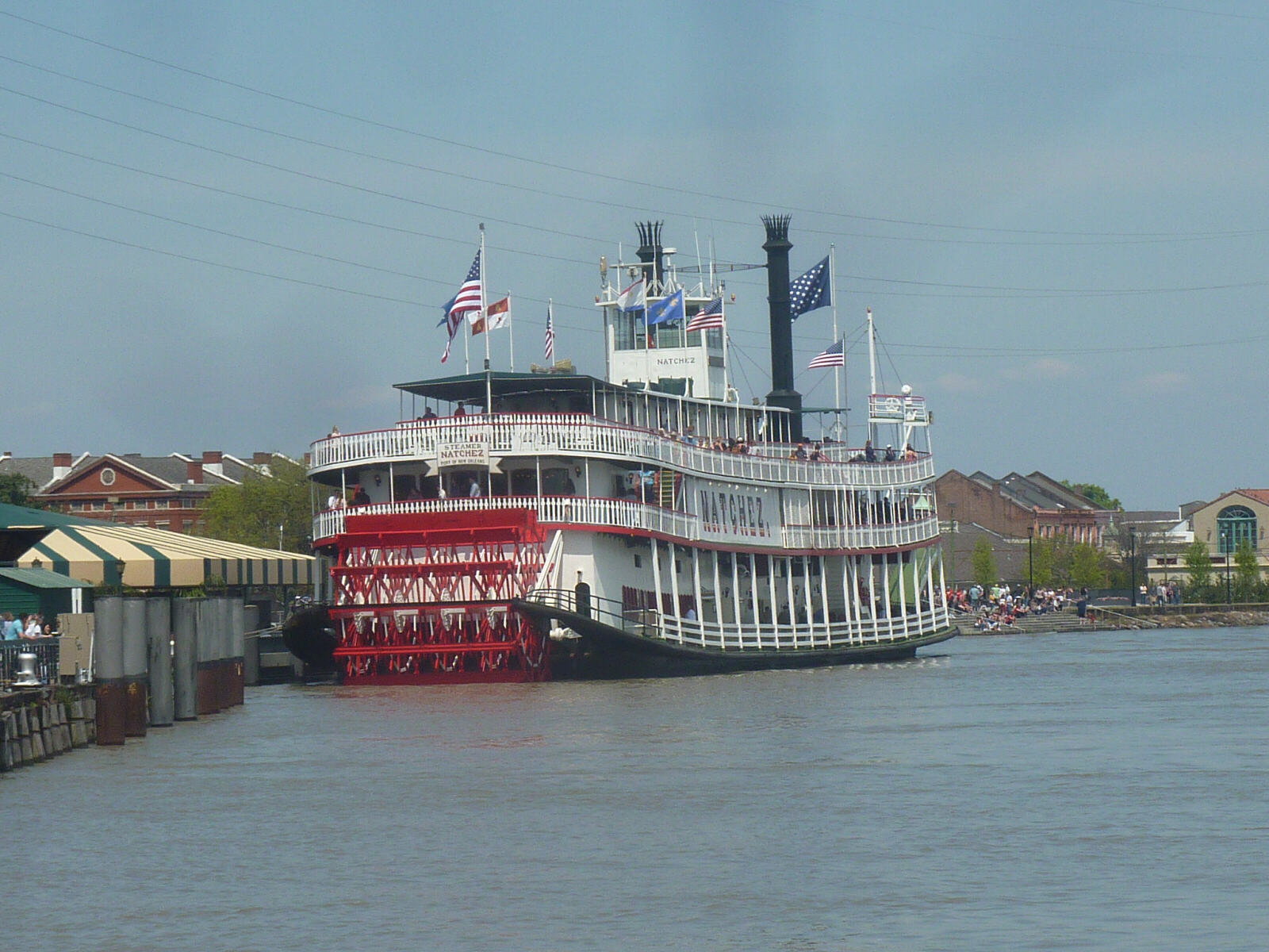 The Natchez paddle steamer at New Orleans