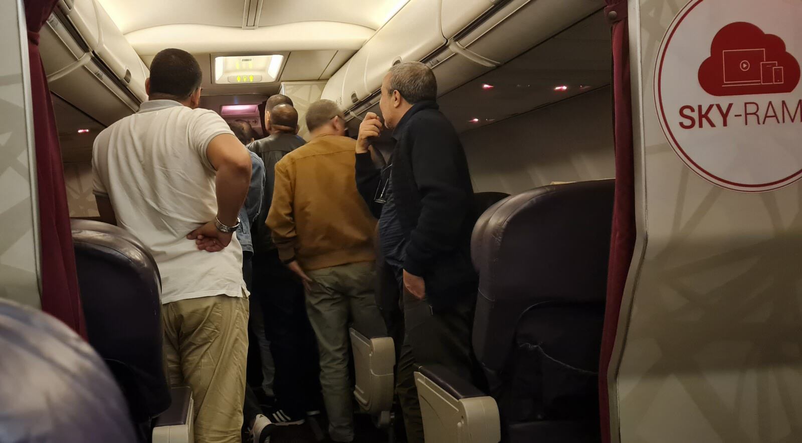 Nearly a riot on the flight to Casablanca