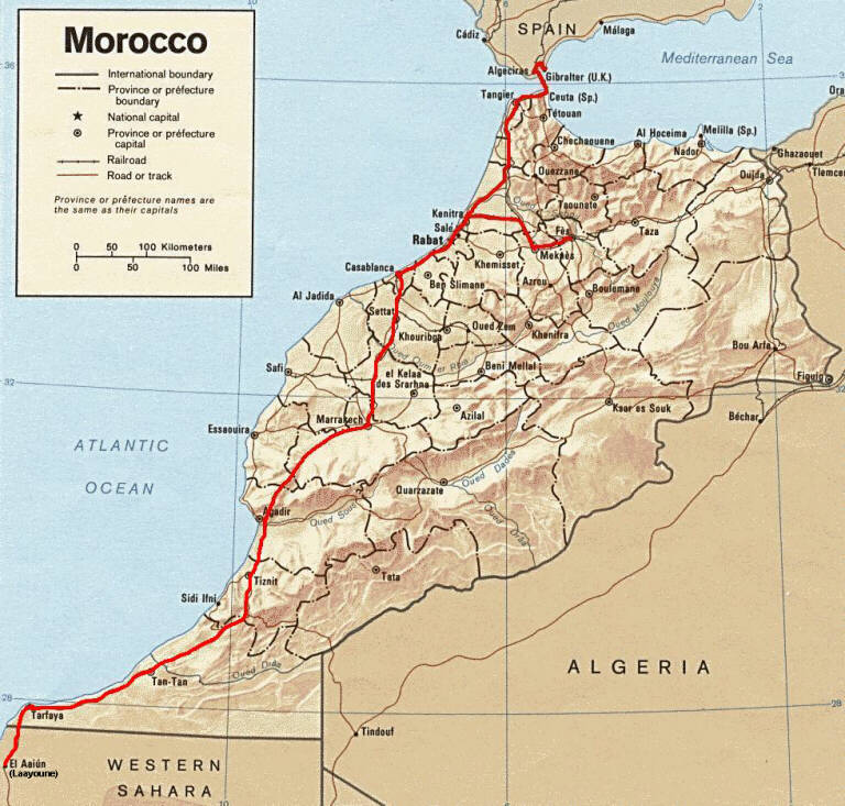Our journey across Morocco from Gibraltar to Western Sahara