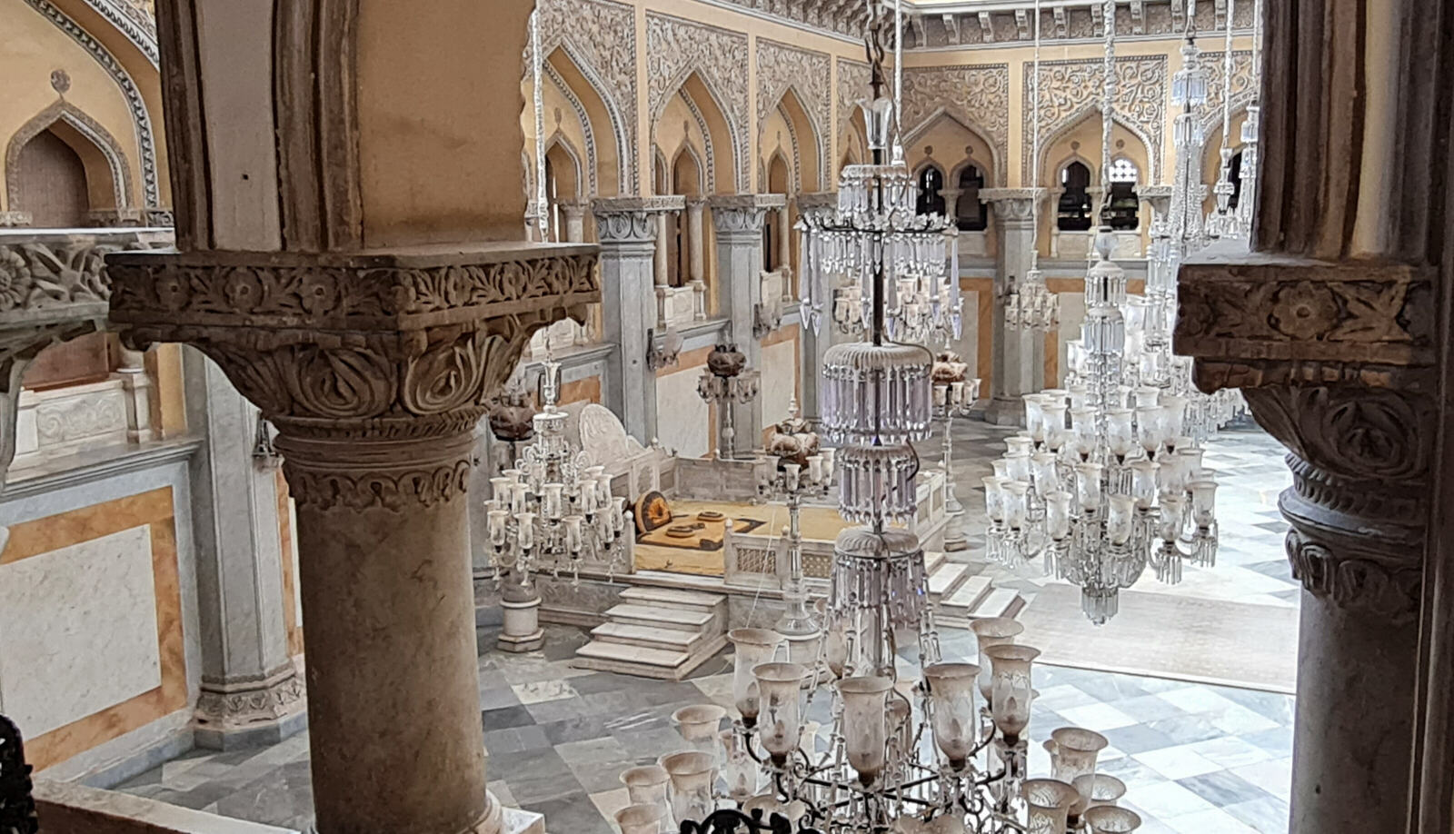 Throne room in the Chowmahalla palace, Hyderabad
