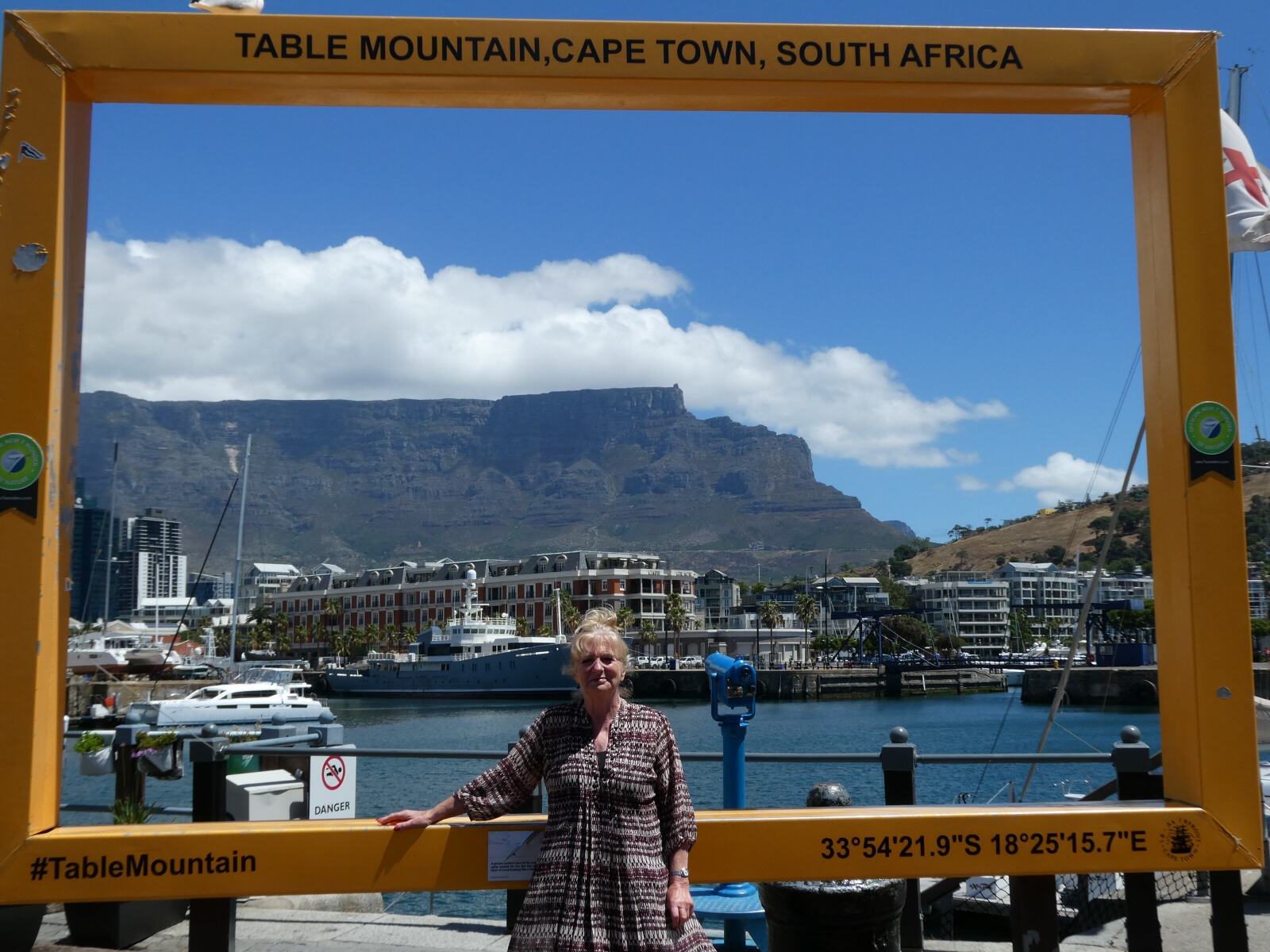 Table Mountain from Victoria and Alfred waterfront, Cape Town