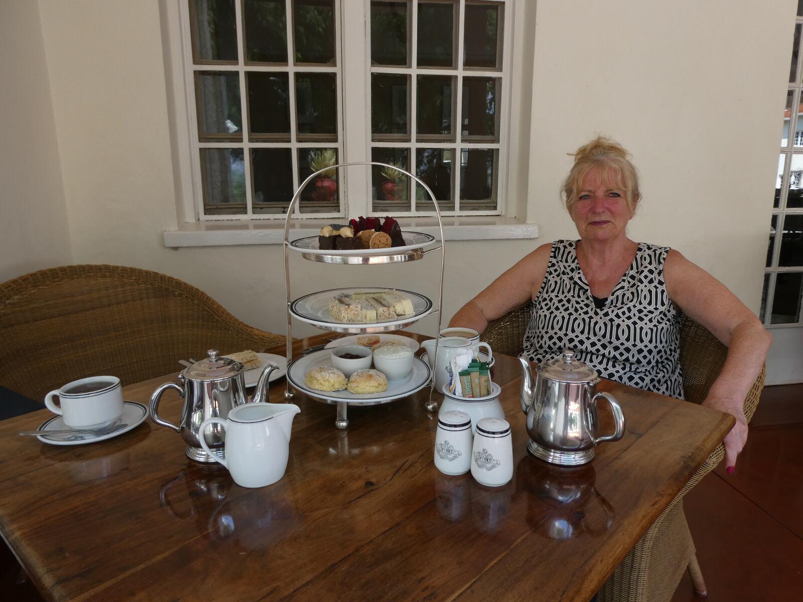 High Tea at the Victoria Falls hotel, Zimbabwe