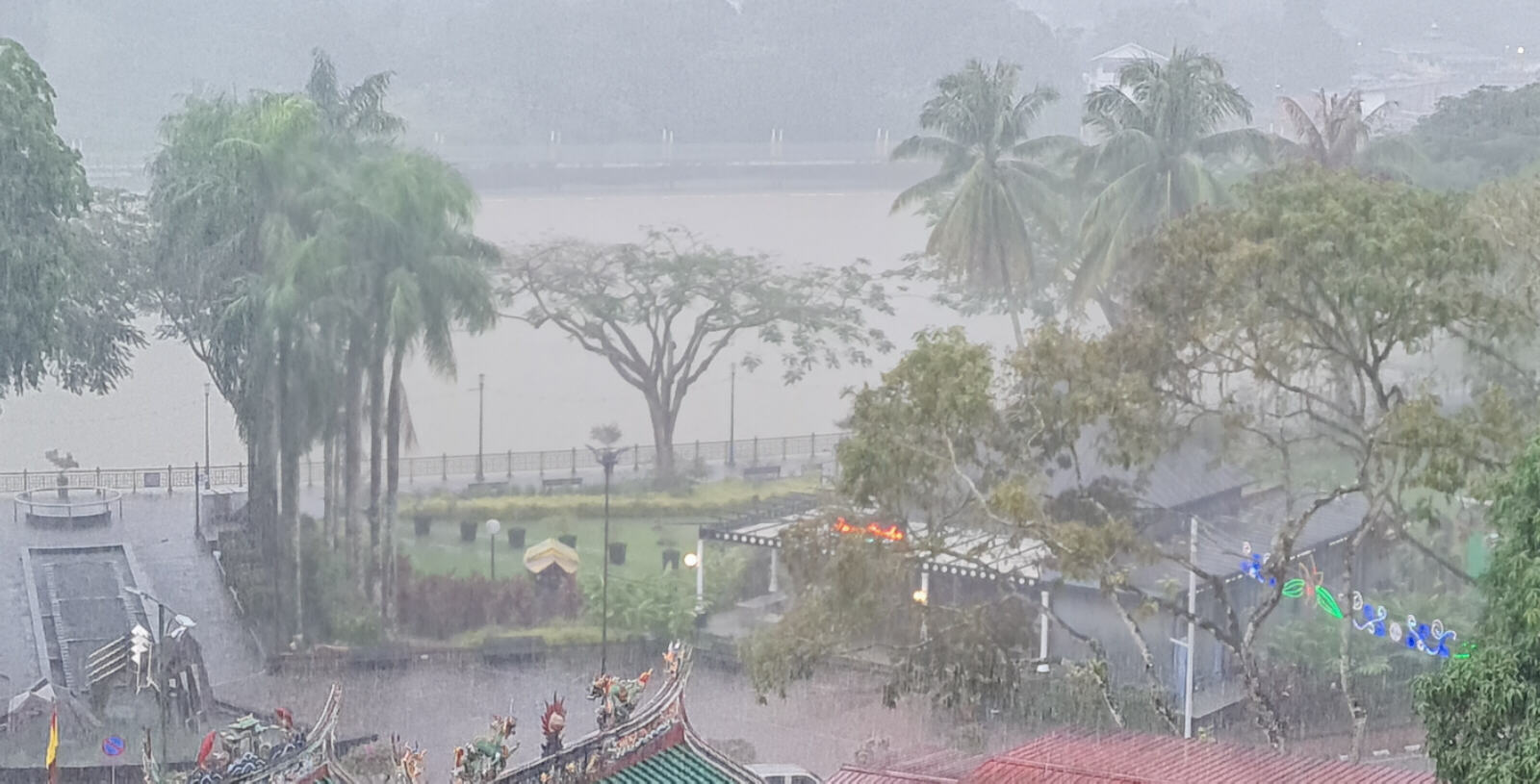 Kuching tropical rainstorm