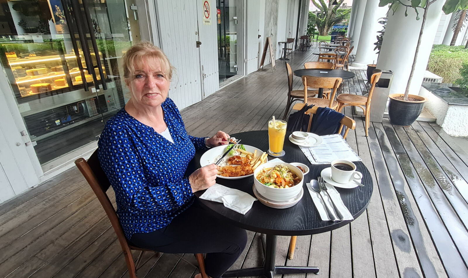 Laksa noodles at Commons restaurant in Kuching