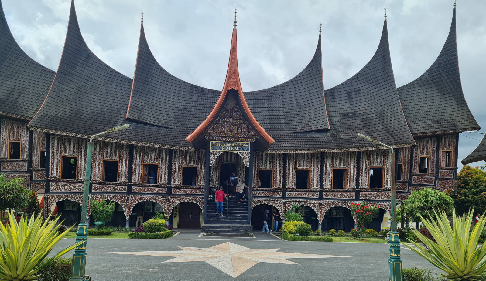 Bustanul Arifin longhouse museum in Sumatra, Indonesia