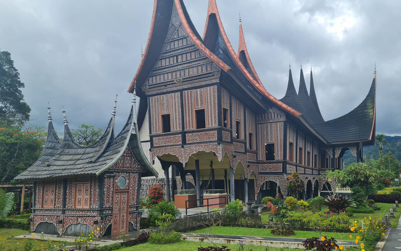 Bustanul Arifin longhouse museum in Sumatra, Indonesia