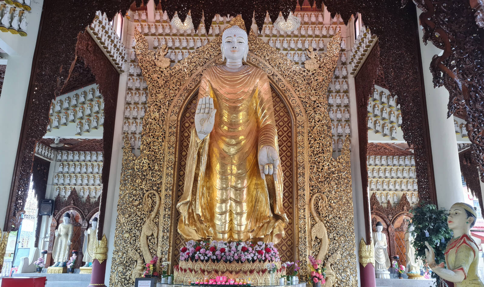 In Wat Dhammikarama in Penang, Malaysia