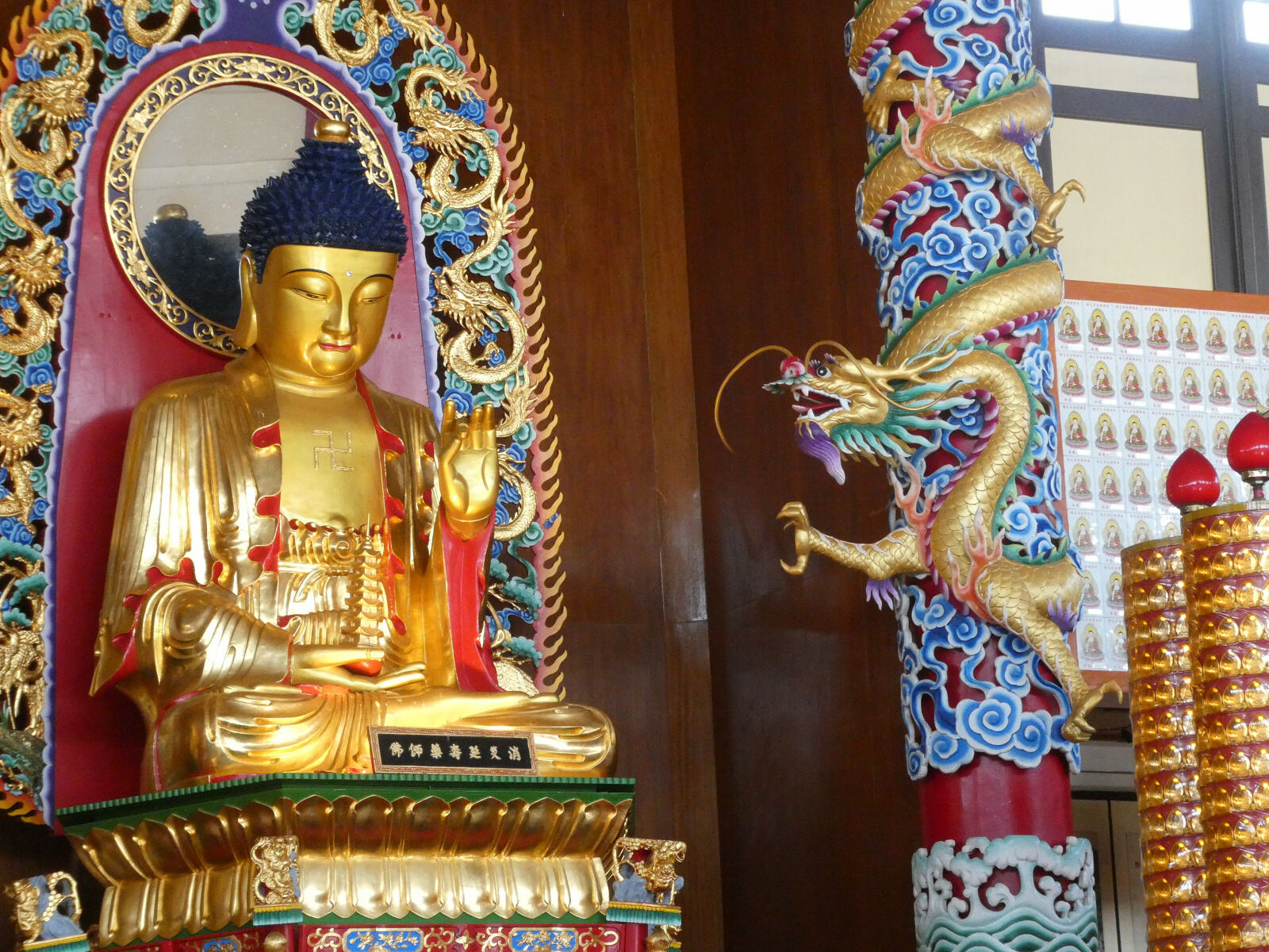 Chinese Buddhist temple in Sandakan, Saba, Borneo