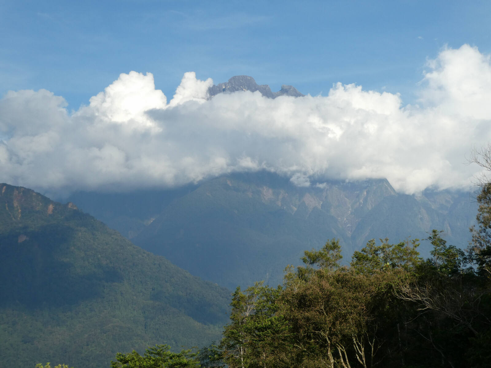 Mount Kinabalu in Saba, the tallest peak in Borneo