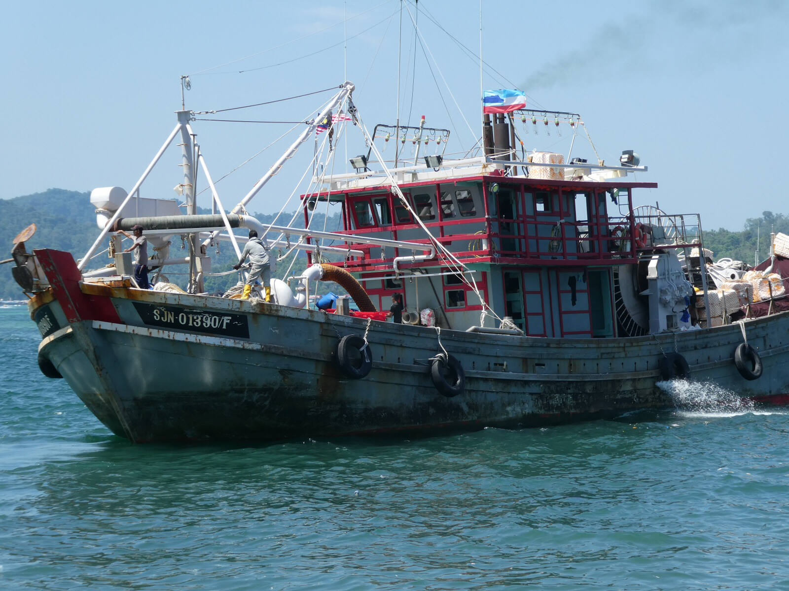 A fishing boat at Kota Kinabalu, Saba, Borneo