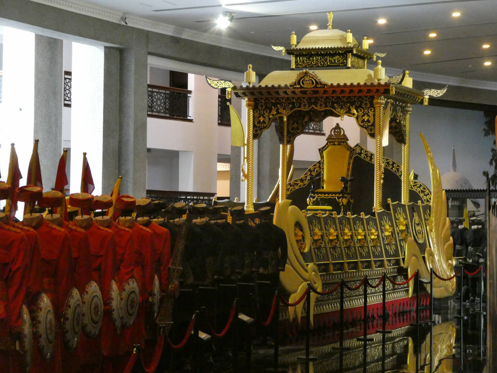 Royal coach in the Regalia Museum in Brunei