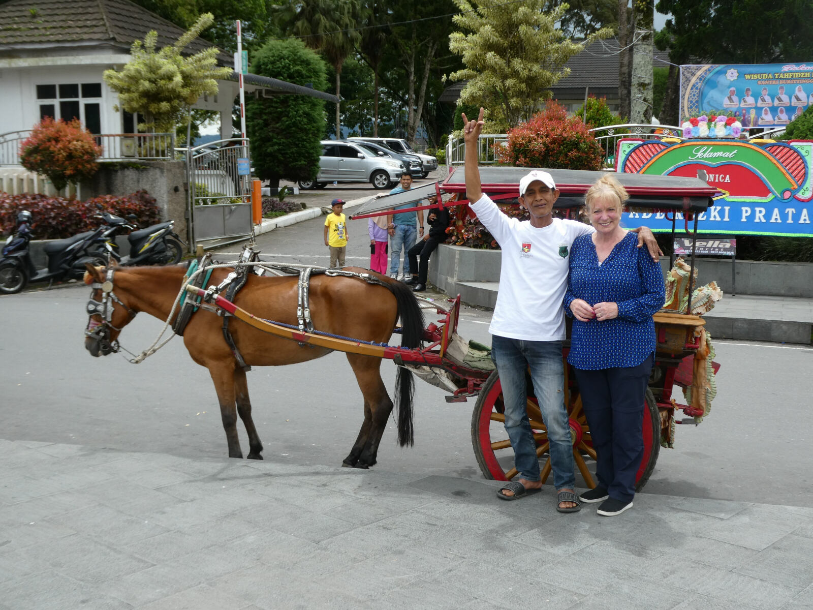 Horse and carriage tour in Bukittinggi, Sumatra, Indonesia