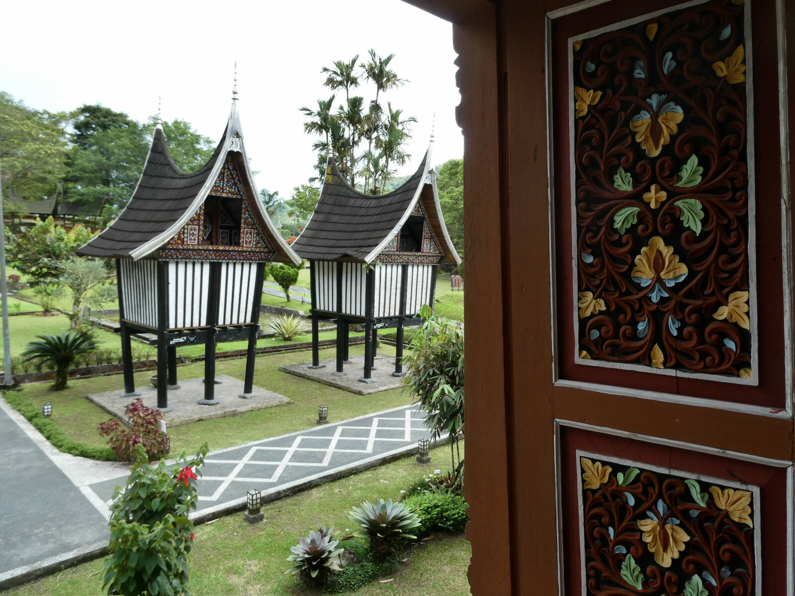 Bustanul Arifin longhouse museum in Sumatra, Indonesia