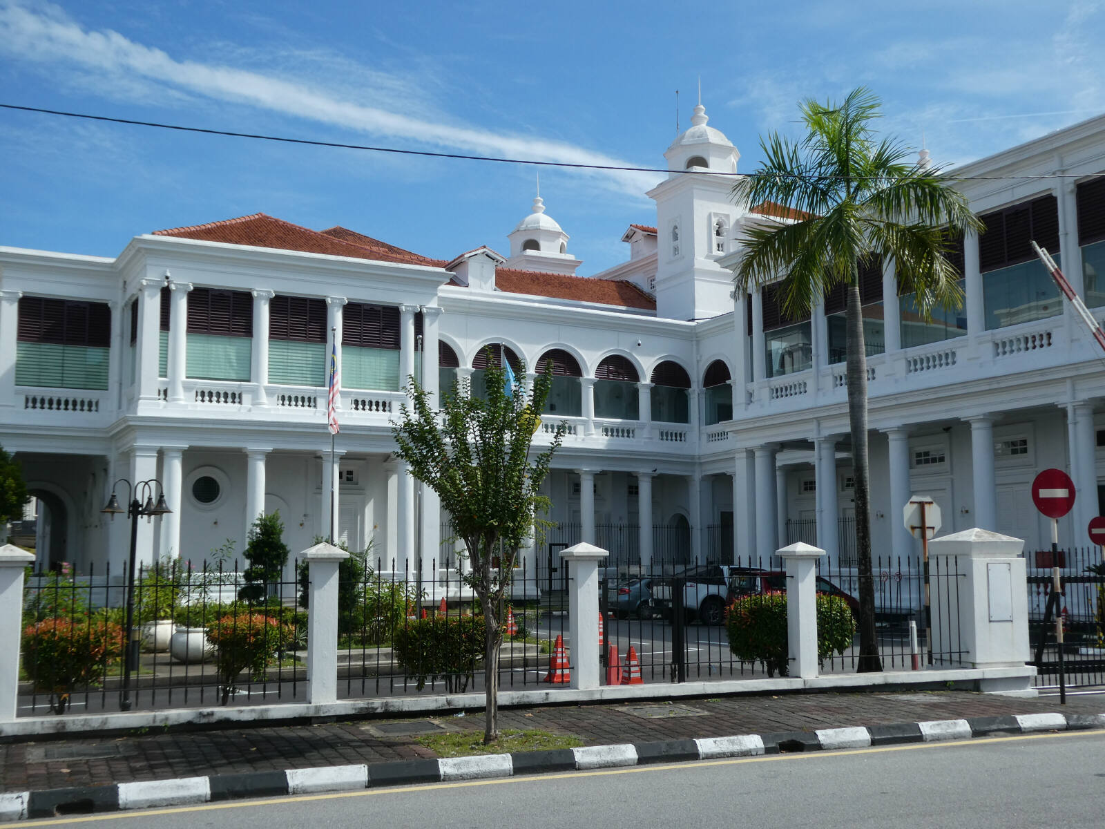 The colonial-style court house in Georgetown, Penang