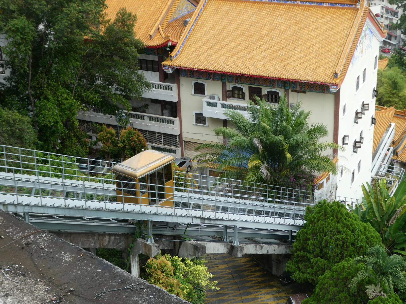 Funicular to the top of Kek Lok Si temple in Penang