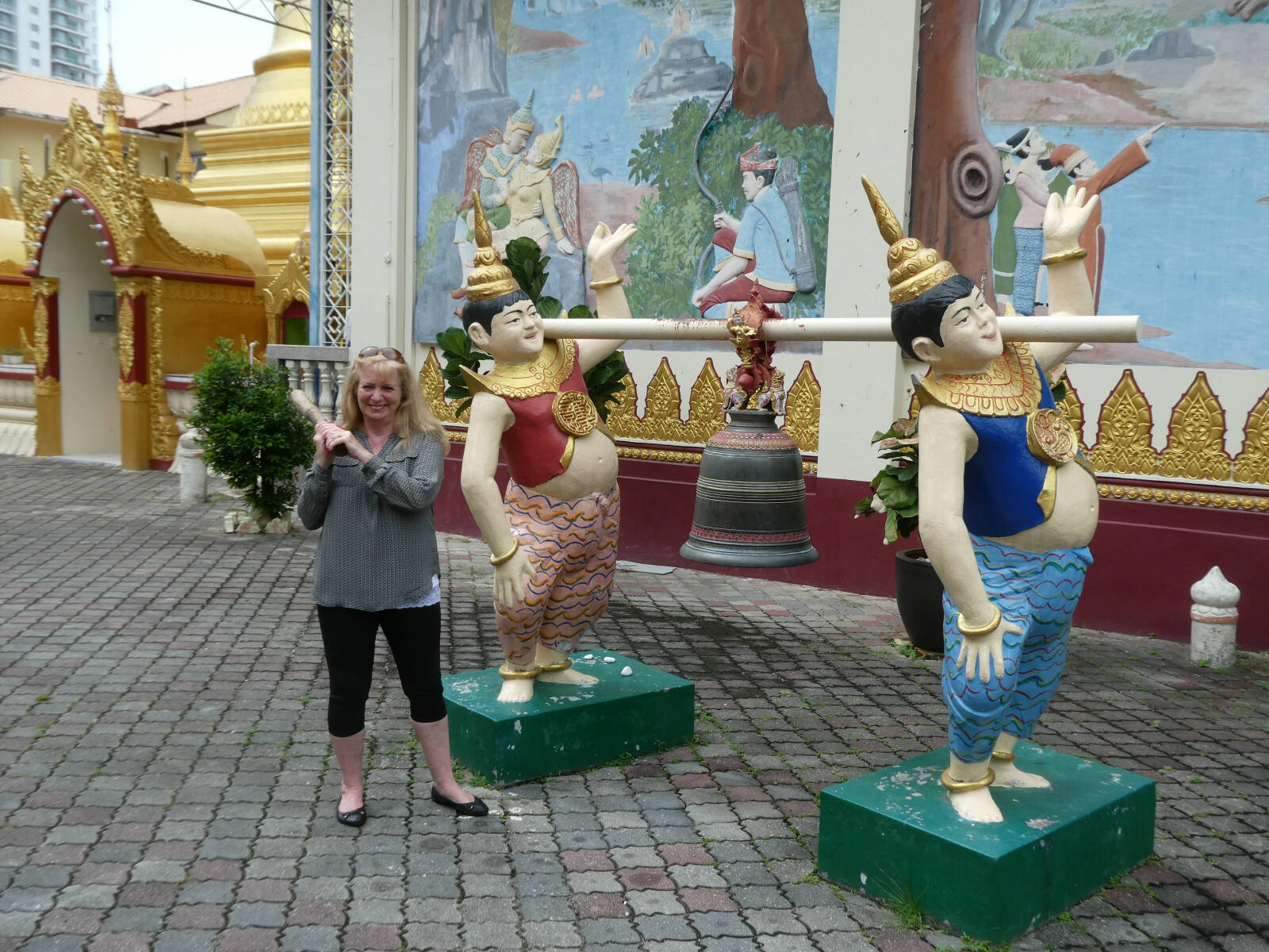 In Wat Dhammikarama in Penang, Malaysia