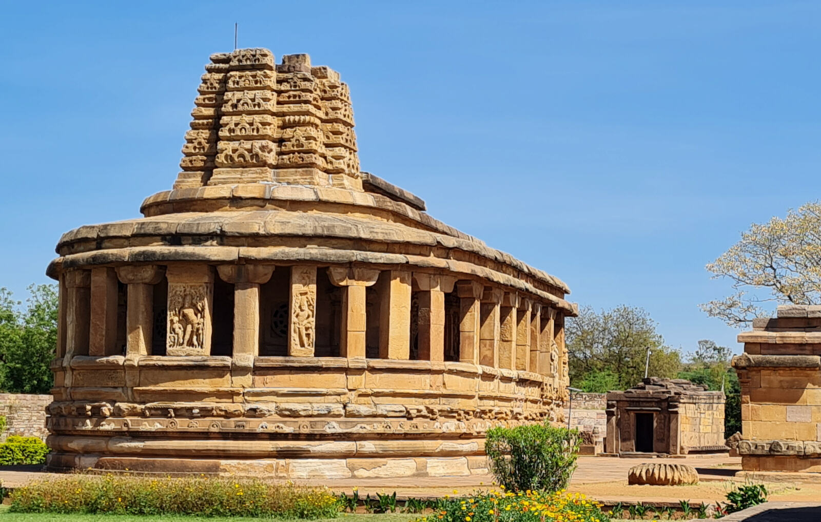 A temple at Aihole, India A temple at Aihole, India