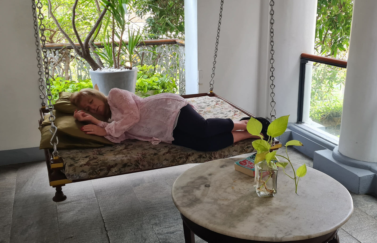 In Le Dupleix hotel in Pondicherry, India In Le Dupleix hotel in Pondicherry, India