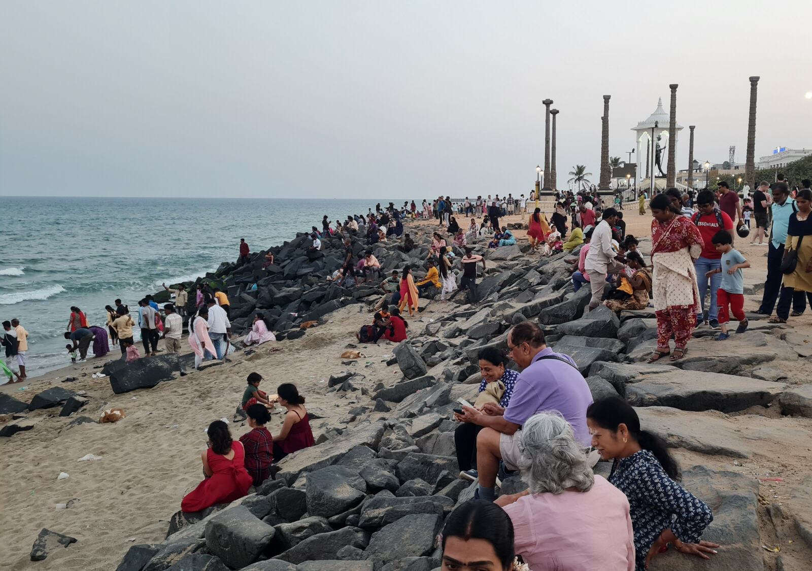 On the beach at Pondicherry, India On the beach at Pondicherry, India