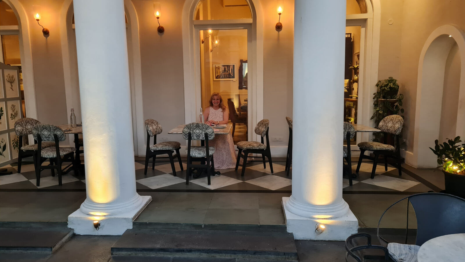 In the Coromandel café in Pondicherry, India In the Coromandel café in Pondicherry, India